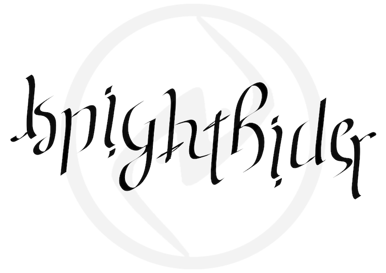 knight rider david hasselhoff baywatch ambigram nakul bhalla douglas hofstadter godel escher bach